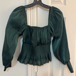 Lovers + Friends Green Top